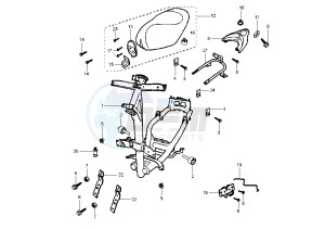 LOOXOR TSDI - 50 cc drawing FRAME-SEAT