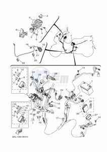 GPD125-A NMAX 125 (BV3D) drawing RADIATOR & HOSE