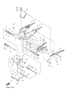 YZF-R1 R1 1000 (1KBT 1KBU) drawing REAR ARM