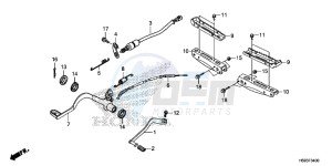 TRX250TMG TRX420 Europe Direct - (ED) drawing PEDAL/STEP