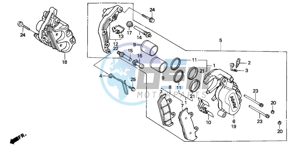 FRONT BRAKE CALIPER