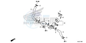 CB650FAE CB650FA 2ED drawing AIR INJECTION CONTROL VALVE