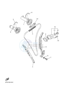 YZ250F (17DH 17DJ 17DK 17DL) drawing CAMSHAFT & CHAIN