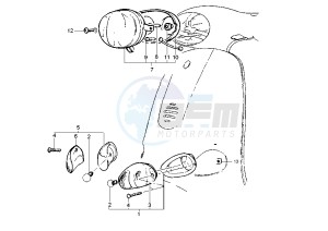 LIBERTY 4T 50 drawing Headlight Assy