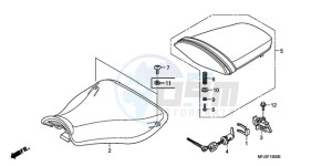 CBR600RRA E drawing SEAT