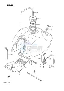 LT230E (E28) drawing FUEL TANK