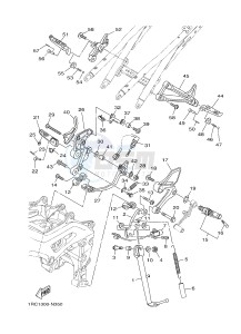 MT09A MT-09 STREET RALLY ABS 900 (2DRJ 2DRK) drawing STAND & FOOTREST