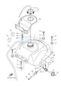 YFM300 RAPTOR 300 (1SC2 1SC3 1SC1 1SC1) drawing FUEL TANK