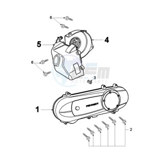 LUDIX 14 RLA ELEGANCE drawing CRANKCASE COVER