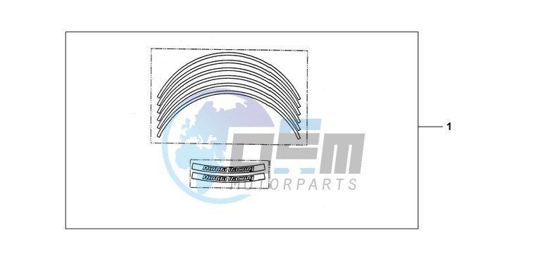 WHEEL STICKER SET YELLOW