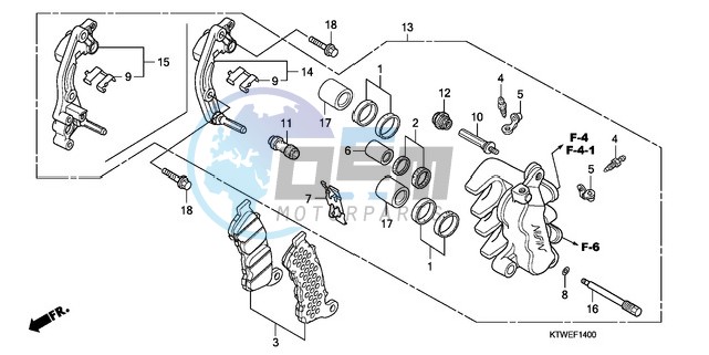 FRONT BRAKE CALIPER