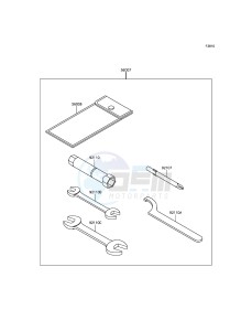 MULE 610 4x4 KAF400AGF EU drawing Owner's Tools