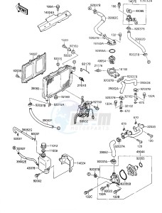 ZX 600 C [NINJA 600R] (C1-C2) [NINJA 600R] drawing RADIATOR-- C2,505601-- -