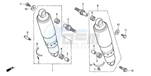 GL1500CT VALKYRIE drawing REAR CUSHION