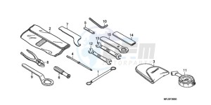 CBR600RRA Europe Direct - (ED / 2ED) drawing TOOLS