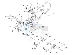 V7 III Anniversario 750 e4 (EMEA) drawing Frame