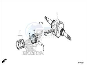 NSC110MPDH UK - (E) drawing CRANKSHAFT/PISTON