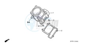 CBR125RWA Australia - (U / BLA) drawing CYLINDER