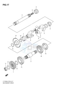 LT-F250 (E33) drawing SECONDARY DRIVE