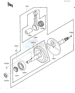 KLT 185 A [KLT185] (A1-A2) [KLT185] drawing CRANKSHAFT