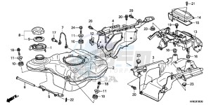 TRX500FA5H TRX500FA ED drawing FUEL TANK