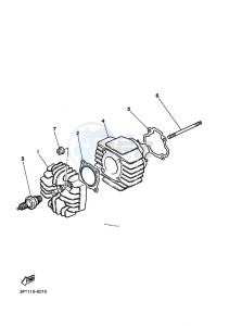 PW50 (2SAR) drawing CYLINDER