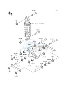 ZX 750 J [NINJA ZX-7] (J1-J2) [NINJA ZX-7] drawing SUSPENSION