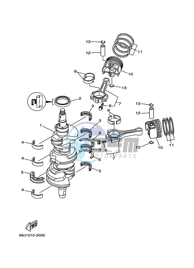 CRANKSHAFT--PISTON