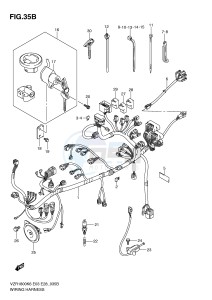 VZR1800 (E3-E28) INTRUDER drawing WIRING HARNESS (VZR1800L0 ZL0)