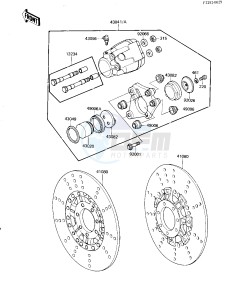 KZ 1300 A (A4) drawing FRONT BRAKE