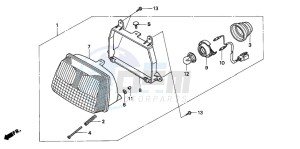 SA50 drawing HEADLIGHT