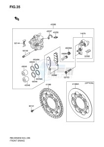 RM-Z250 (E24) drawing FRONT BRAKE