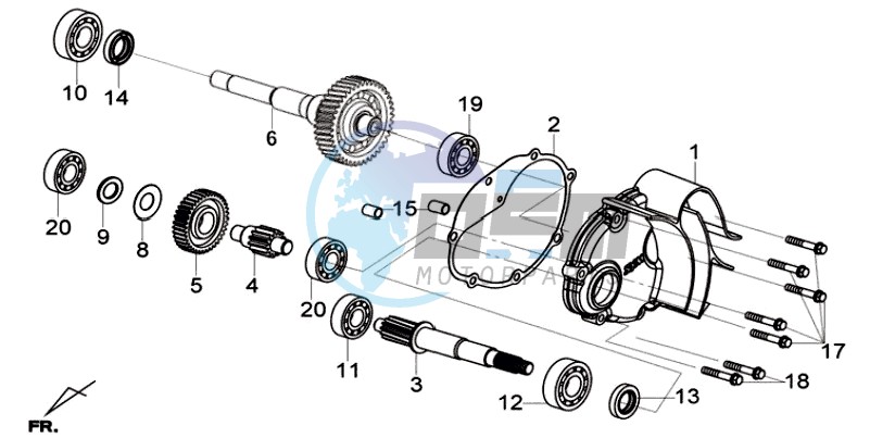 MISSION CASE - DRIVE SHAFT