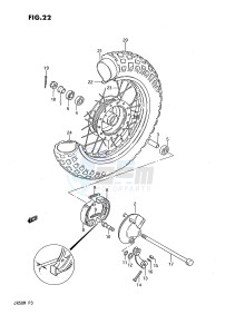 JR50 (P3) drawing FRONT WHEEL