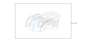 VT750CA9 UK - (E / MKH MME ST) drawing REAR CARRIER