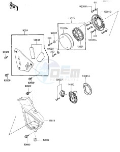 KX 125 D [KX125] (D1) [KX125] drawing AIR CLEANER