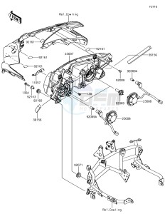 NINJA 650 EX650KHF XX (EU ME A(FRICA) drawing Headlight(s)