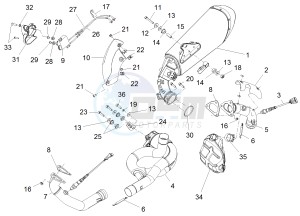 ETV 1200 Caponord Rally USA USA drawing Exhaust pipe