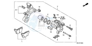 CBR1000RR9 Australia - (U / MK) drawing REAR BRAKE CALIPER