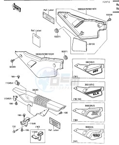 KL 650 A [KLR650] (A1-A5) [KLR650] drawing SIDE COVER_CHAIN CASE