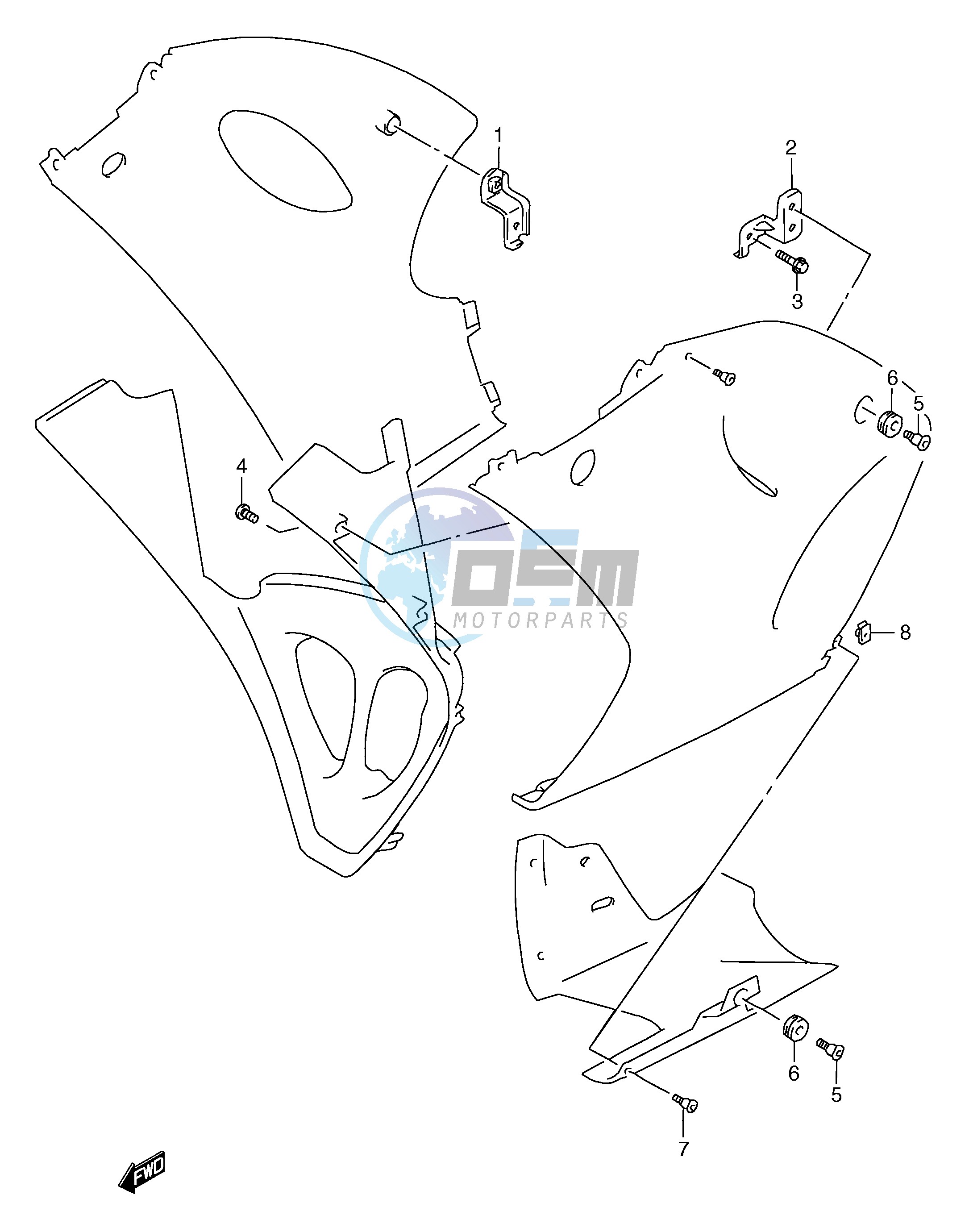 UNDER COWLING INSTALLATION PARTS