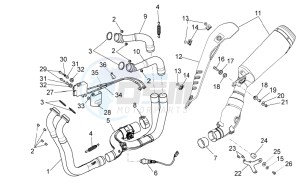 RSV 4 1000 APRC Factory ABS USA drawing Exhaust pipe I