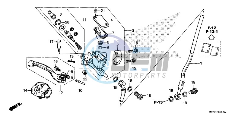 FRONT BRAKE MASTER CYLINDER