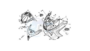 MAXSYM 400 EFI drawing FR PLATE