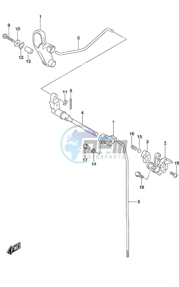 Clutch Rod Non-Remote Control