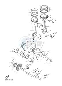 VMX17 VMAX17 1700 (2CEL) drawing CRANKSHAFT & PISTON