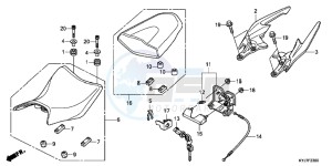 CBR250RB drawing SEAT