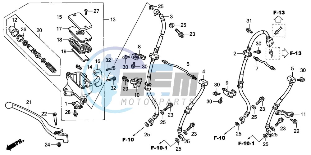 FR. BRAKE MASTER CYLINDER