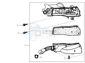 JET 50 BC ENGINE drawing AIRFILTER