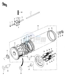 F9 A (-A) 350 drawing CLUTCH -- 72-73 F9_F9-A 350- -